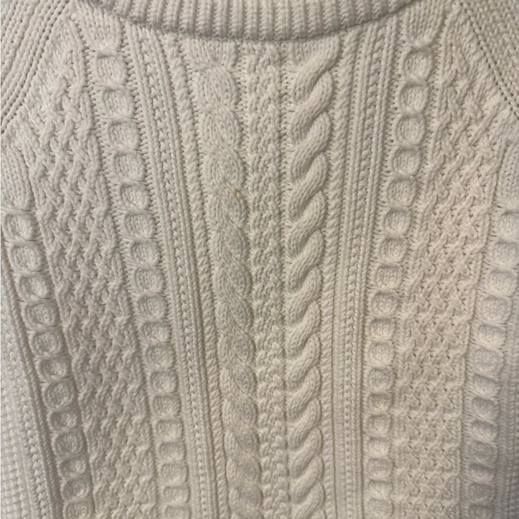 J Crew Women’s Fishman’s Cotton Knit White Sweater Sz XXS - Picture 4 of 12